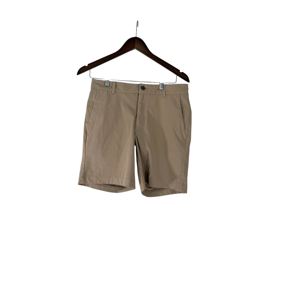 VRST Mens Limitless 6.5 Inch Chino Shorts Tan Khaki Stretch Golf Casual Size 30